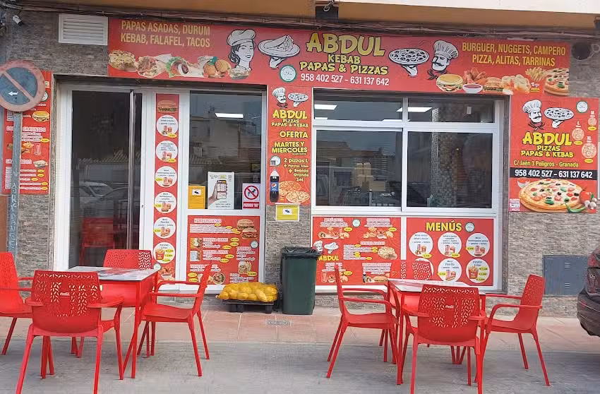 Abdul Pizzer&iacute;a papas & kebab