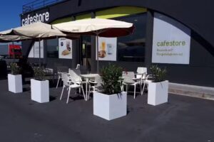&Aacute;rea de servicio Lopidana Francia Cafestore