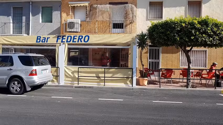 Bar Federo, comidas