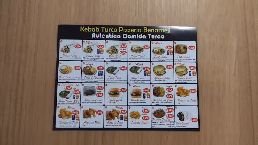 Kebab Turco Benamej&iacute;