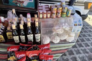 Puesto ambulante de comida y bebidas